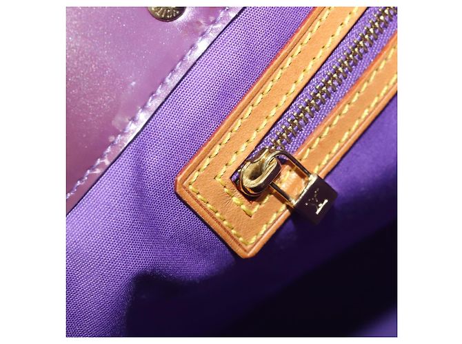 Saco Tote LOUIS VUITTON Monogram Vernis Reade GM Purple M91085 LV Auth BA14860 Roxo - vista 21