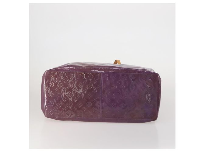 Saco Tote LOUIS VUITTON Monogram Vernis Reade GM Purple M91085 LV Auth BA14860 Roxo - vista 5