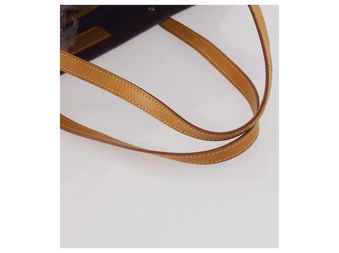 Saco Tote LOUIS VUITTON Monogram Vernis Reade GM Purple M91085 LV Auth BA14860 Roxo - vista 7