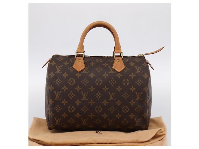 Borsa a mano LOUIS VUITTON Monogram Speedy 30 M41526 LV Auth 197697V Monogramma - vista 12