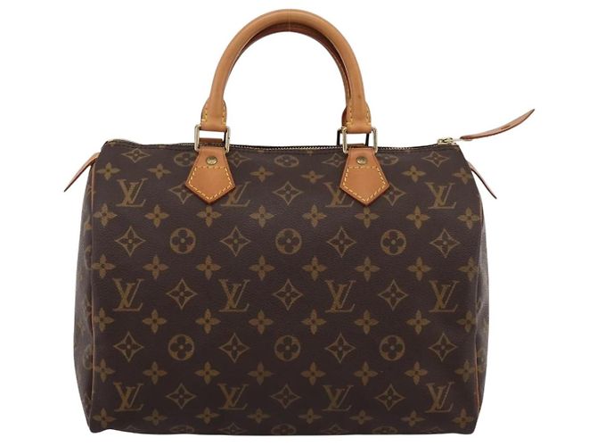 Borsa a mano LOUIS VUITTON Monogram Speedy 30 M41526 LV Auth 197697V Monogramma - vista 13
