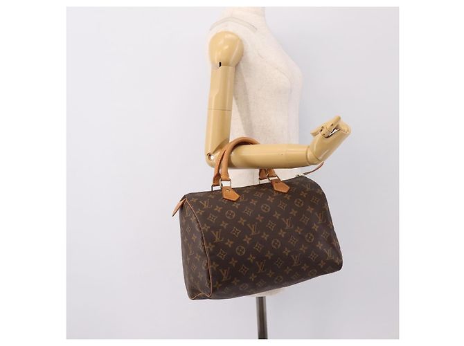 Borsa a mano LOUIS VUITTON Monogram Speedy 30 M41526 LV Auth 197697V Monogramma - vista 21