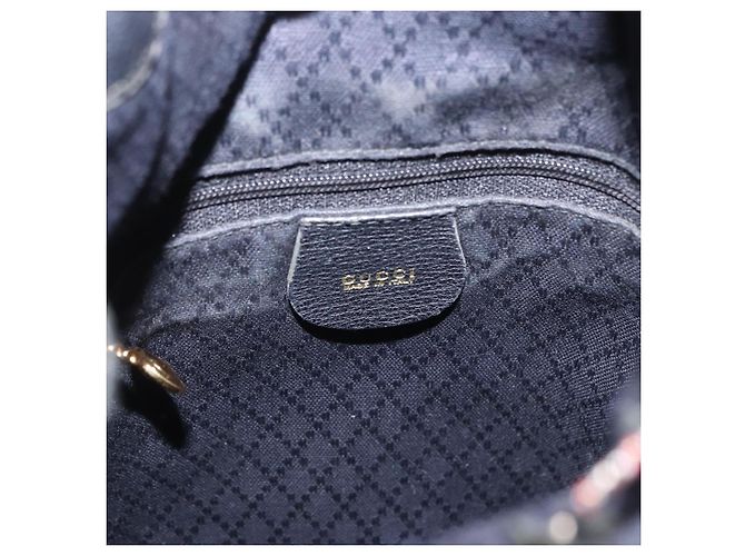Borsa a spalla GUCCI Bamboo Camoscio 2way Nero Oro 001 2865 1657 Auth hk4037 D'oro - vista 21