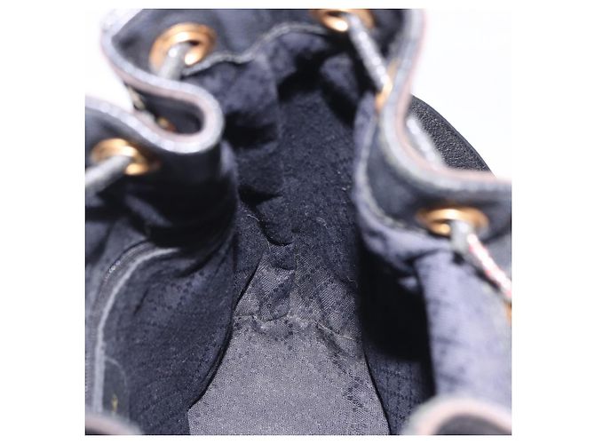 Borsa a spalla GUCCI Bamboo Camoscio 2way Nero Oro 001 2865 1657 Auth hk4037 D'oro - vista 22