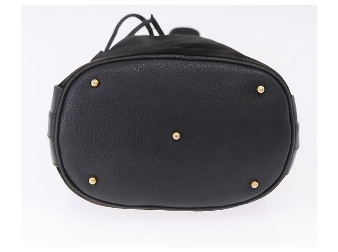 Borsa a spalla GUCCI Bamboo Camoscio 2way Nero Oro 001 2865 1657 Auth hk4037 D'oro - vista 6
