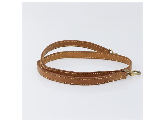 LOUIS VUITTON Nume leather Shoulder Strap Leather 39"" Beige LV Auth 199906 - vista 5