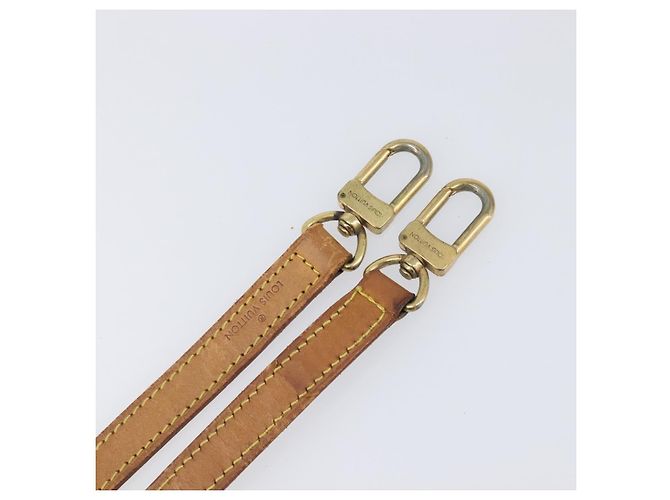 LOUIS VUITTON Nume leather Shoulder Strap Leather 39"" Beige LV Auth 199906 - vista 6