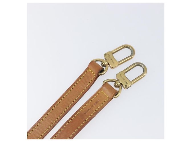 LOUIS VUITTON Nume leather Shoulder Strap Leather 39"" Beige LV Auth 199906 - vista 7