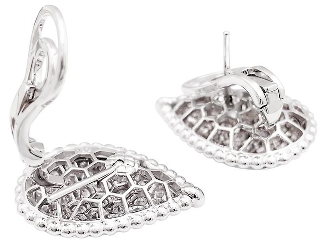 Boucheron "Serpent Bohème motif L" Ohrringe, Weißgold, Diamanten. - Ansicht 4