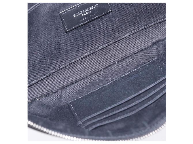 Gürteltasche SAINT LAURENT Beschichtetes Canvas White Black Auth bs36944 Schwarz Weiß - Ansicht 11
