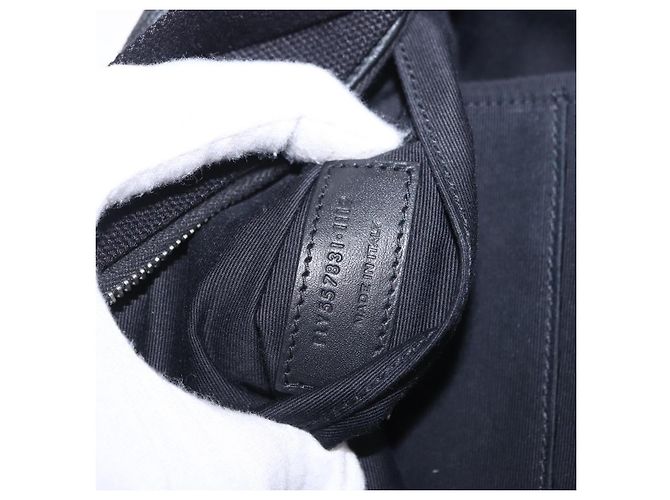 Gürteltasche SAINT LAURENT Beschichtetes Canvas White Black Auth bs36944 Schwarz Weiß - Ansicht 12