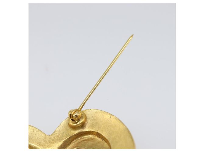 Spilla CHANEL metallo tono oro CC Auth 199959V - vista 8
