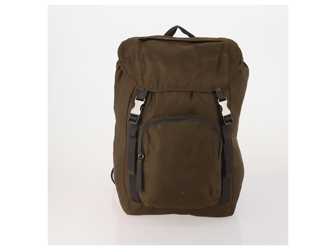 Borsa a tracolla PRADA Nylon 4 Set Brown Black Auth 196164 Marrone Nero - vista 2