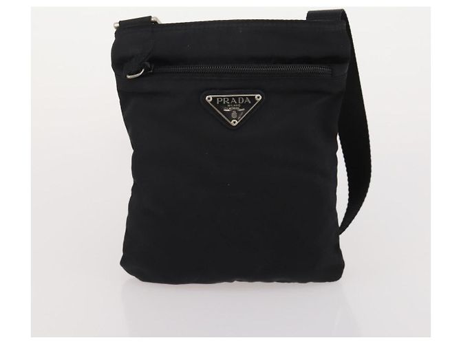 Borsa a tracolla PRADA Nylon 4 Set Brown Black Auth 196164 Marrone Nero - vista 23