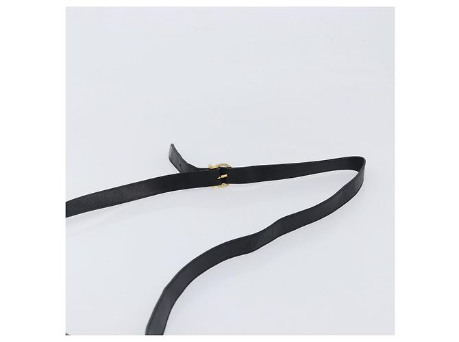 Borsa a tracolla Salvatore Ferragamo Gancini in pelle nera e oro Auth 199456 Nero D'oro - vista 14