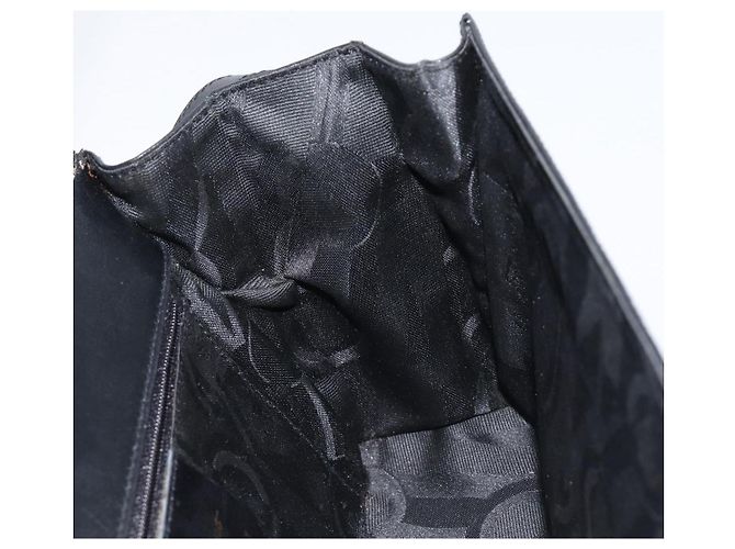 Borsa a tracolla Salvatore Ferragamo Gancini in pelle nera e oro Auth 199456 Nero D'oro - vista 19