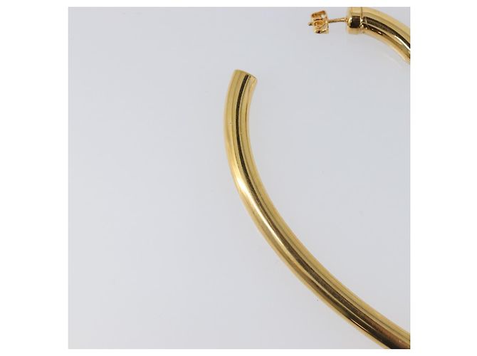 BALENCIAGA Orecchini Heart Pierce Metal Gold Tone Auth bs36916 - vista 11