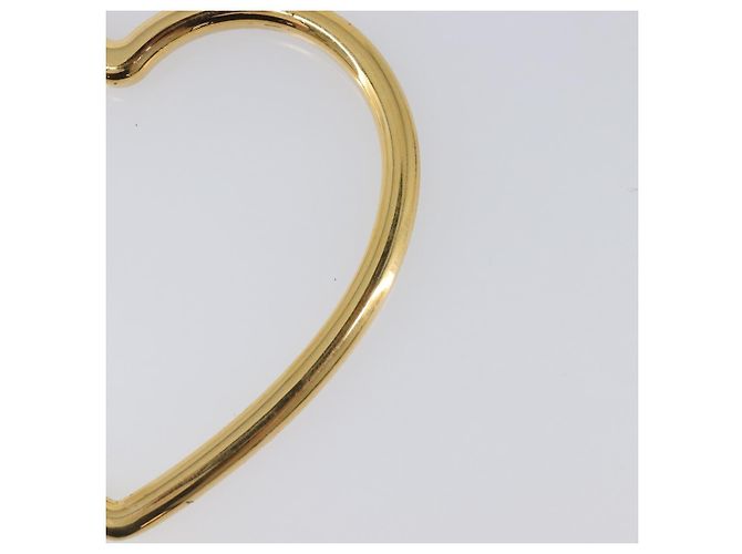 BALENCIAGA Orecchini Heart Pierce Metal Gold Tone Auth bs36916 - vista 13