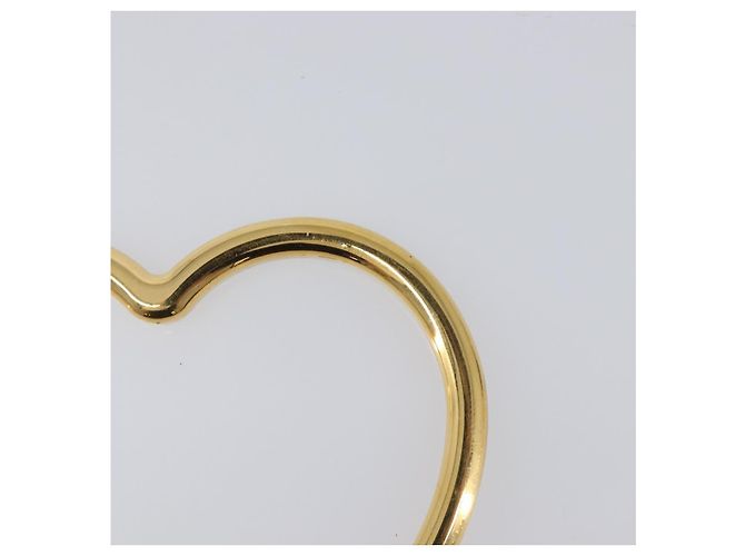 BALENCIAGA Orecchini Heart Pierce Metal Gold Tone Auth bs36916 - vista 14