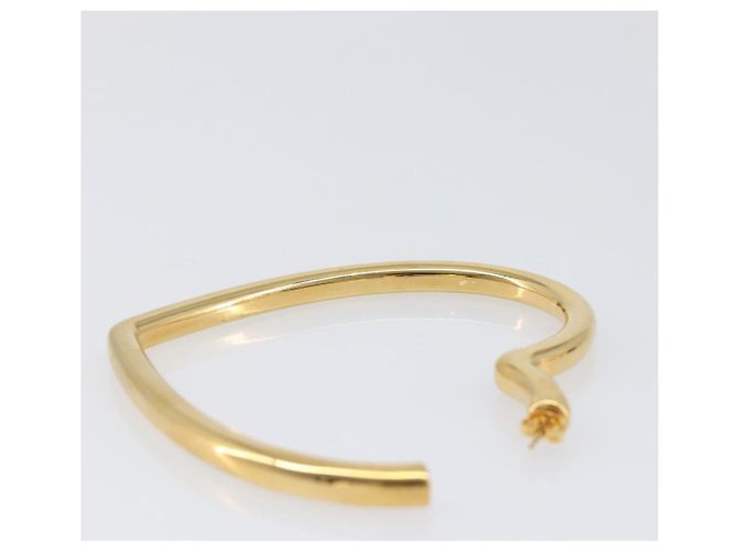 BALENCIAGA Orecchini Heart Pierce Metal Gold Tone Auth bs36916 - vista 17