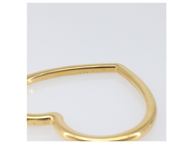 BALENCIAGA Orecchini Heart Pierce Metal Gold Tone Auth bs36916 - vista 19