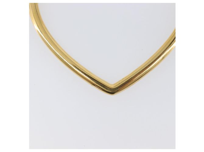 BALENCIAGA Orecchini Heart Pierce Metal Gold Tone Auth bs36916 - vista 5