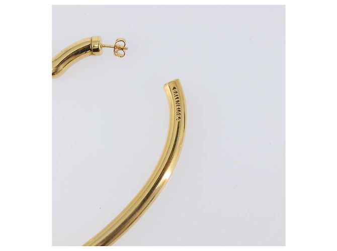 BALENCIAGA Orecchini Heart Pierce Metal Gold Tone Auth bs36916 - vista 6