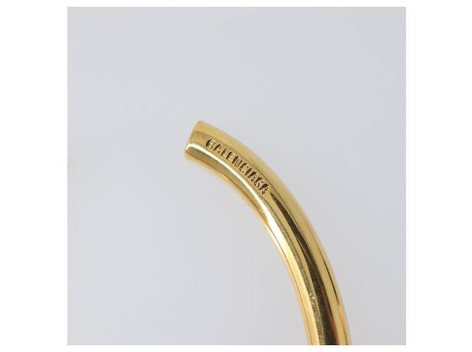 BALENCIAGA Orecchini Heart Pierce Metal Gold Tone Auth bs36916 - vista 7