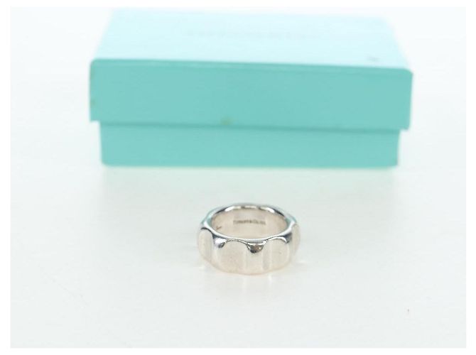 Autre Marque TIFFANY&Co. Coleção Paloma Picasso Anel Grooving Ag925 Silver Auth 200035V Prata - vista 12