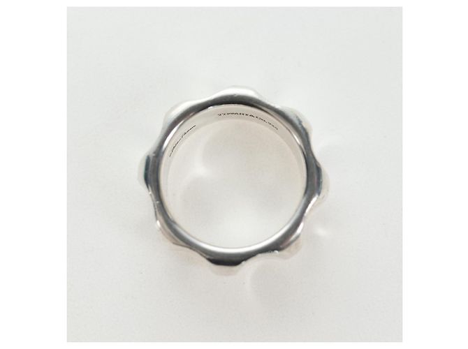 Autre Marque TIFFANY&Co. Coleção Paloma Picasso Anel Grooving Ag925 Silver Auth 200035V Prata - vista 6