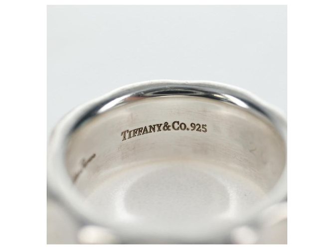 Autre Marque TIFFANY&Co. Coleção Paloma Picasso Anel Grooving Ag925 Silver Auth 200035V Prata - vista 9