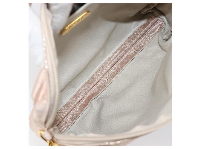 FENDI Schultertasche mit Kette Canvas Pink Gold Auth hk4075 Golden - Ansicht 11