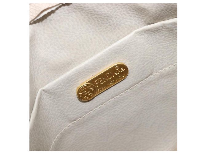 FENDI Schultertasche mit Kette Canvas Pink Gold Auth hk4075 Golden - Ansicht 19