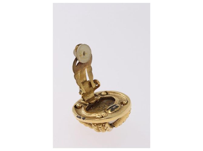 Orecchini CHANEL Metallo Tono Oro CC Auth 197920 - vista 5