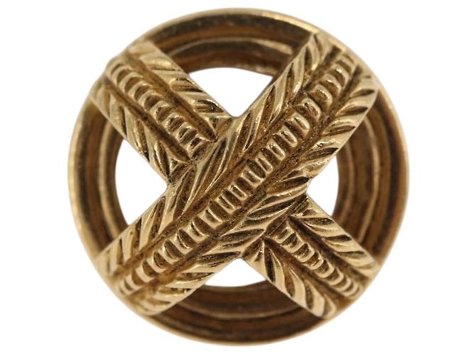 Orecchini CHANEL Metallo Tono Oro CC Auth 197920 - vista 7