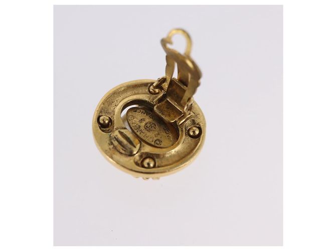 Orecchini CHANEL Metallo Tono Oro CC Auth 197920 - vista 9