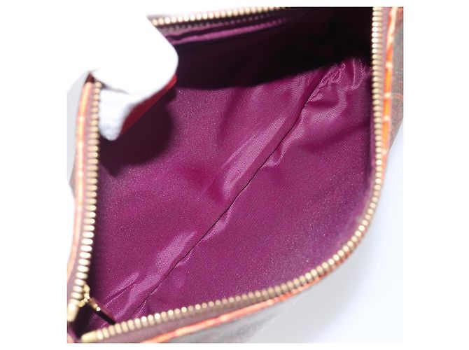 Borsa a tracolla ETRO PVC Canvas Brown Bordeaux Auth 202326V Marrone Bordò - vista 11