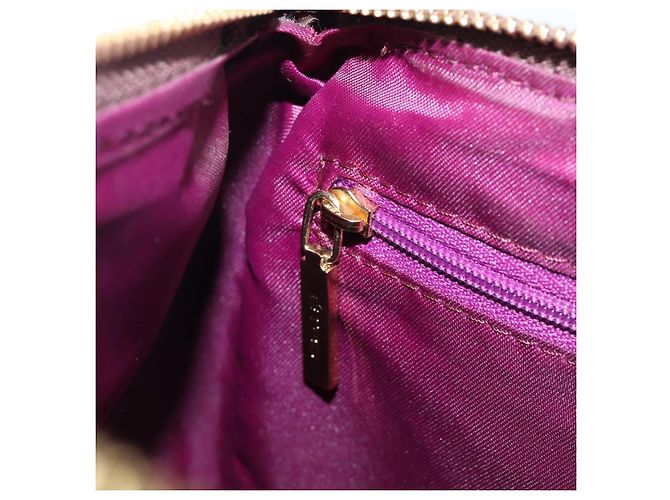 Borsa a tracolla ETRO PVC Canvas Brown Bordeaux Auth 202326V Marrone Bordò - vista 21