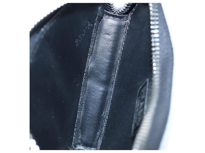 Bolsa de Ombro com Corrente PRADA Couro envernizado Prata Auth 196592M - vista 21