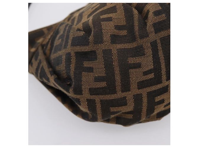 Borsa a mano FENDI Zucca Canvas Marrone Tono Oro 8BK044 Auth 199502V - vista 16