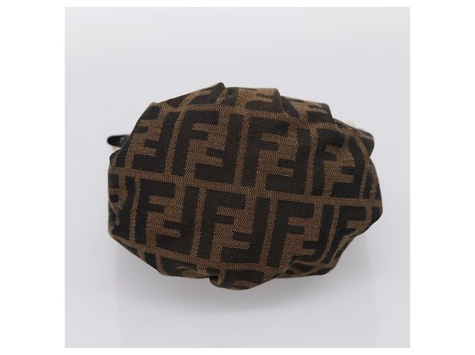 Borsa a mano FENDI Zucca Canvas Marrone Tono Oro 8BK044 Auth 199502V - vista 5