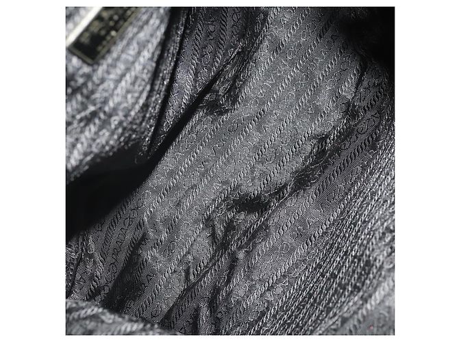 PRADA Set di 2 pochette in nylon Nero Auth 196167 - vista 10