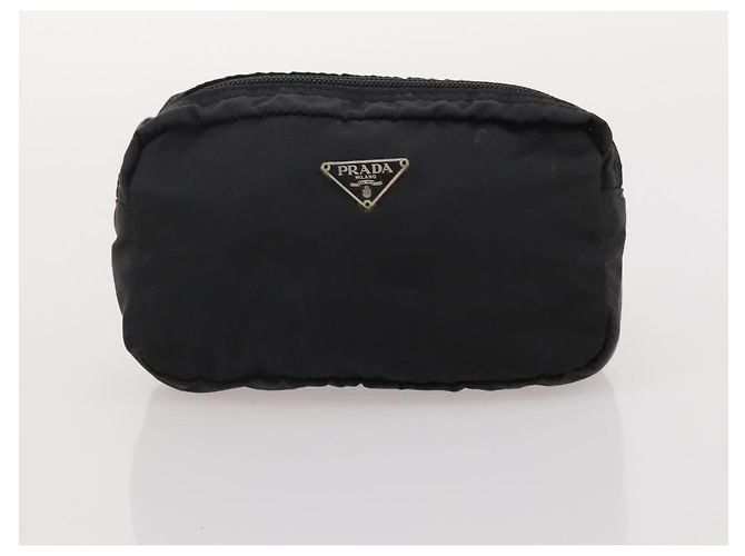 PRADA Set di 2 pochette in nylon Nero Auth 196167 - vista 11