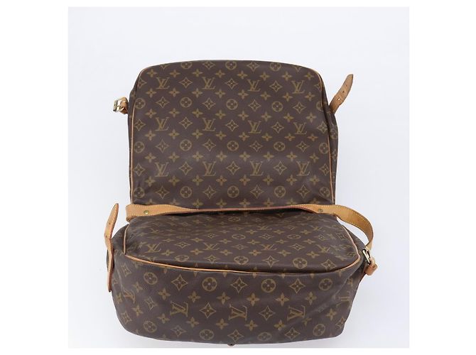 Borsa a tracolla LOUIS VUITTON Monogram Saumur 35 M42254 LV Auth ka6011 Monogramma - vista 9