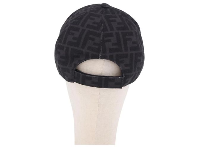 FENDI Zucca Canvas Baseball Cap Black Auth ki6782M Schwarz - Ansicht 2