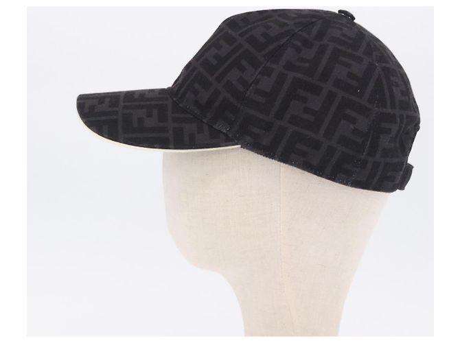 FENDI Zucca Canvas Baseball Cap Black Auth ki6782M Schwarz - Ansicht 3