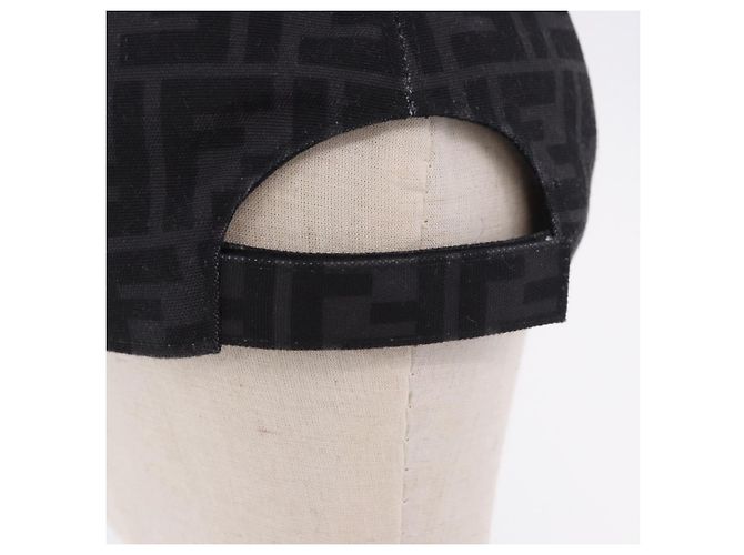 FENDI Zucca Canvas Baseball Cap Black Auth ki6782M Schwarz - Ansicht 5