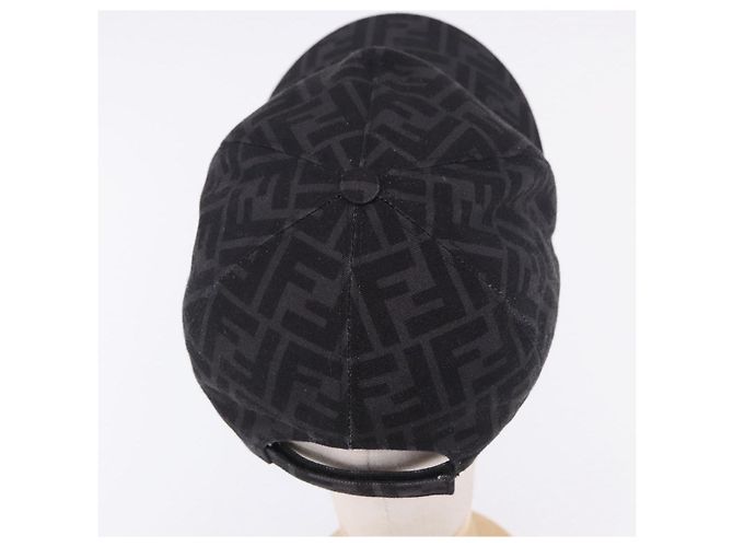 FENDI Zucca Canvas Baseball Cap Black Auth ki6782M Schwarz - Ansicht 6