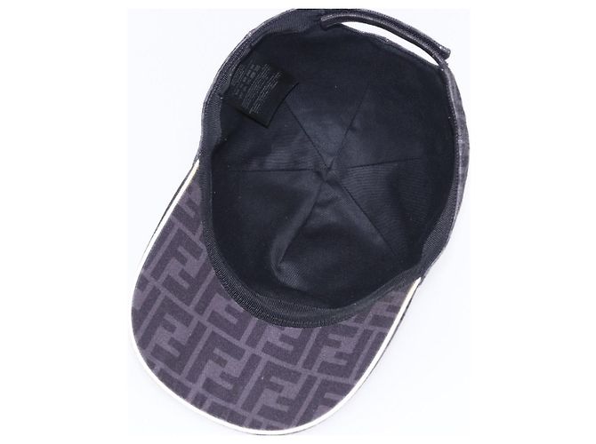 FENDI Zucca Canvas Baseball Cap Black Auth ki6782M Schwarz - Ansicht 7