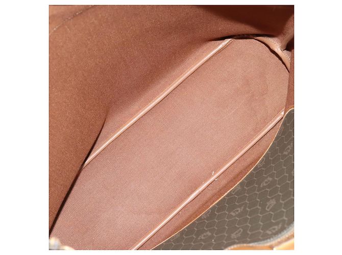 Borsa Tote Christian Dior Honeycomb in PVC e pelle Khaki e tono oro Auth 202274 Cachi - vista 12